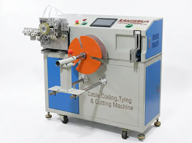 Automatic Cable Coiling, Tying &amp; Cutting Machine WPM-40-80