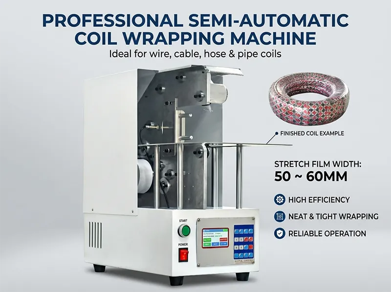 Semi-Auto Cable Wrapping Packer WPM-120X — Demo Video