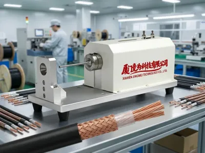 Cable Shield Brush Twisting Machine WPM-03B — Demo Video
