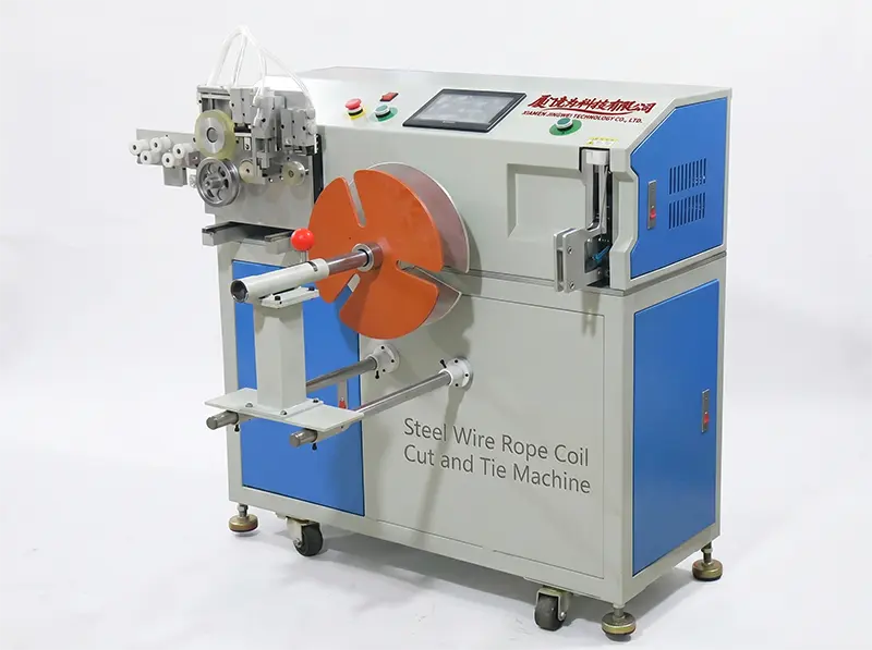 Automatic Steel Wire Rope Coiling, Cutting &amp; Tying Machine WPM-40-80S