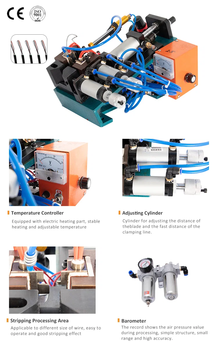 Pneumatic Braided Wire Heating Stripper WPM-310R — Demo Video