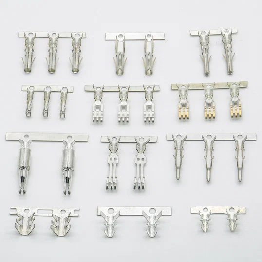 4P Brass Crimp Terminal Connectors - 2.54mm Industrial Grade