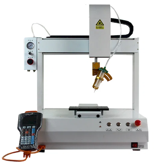 Desktop Automatic Hot Melt Glue Dispenser with R Axis WPM-334