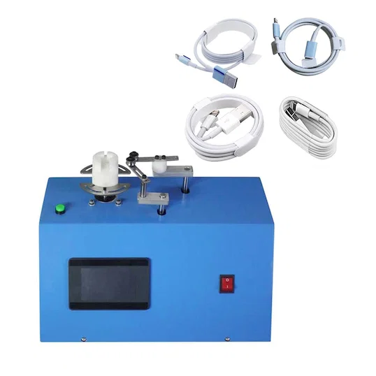 Semi-Automatic iPhone Data Cable Winding & Binding Machine WPM-K287