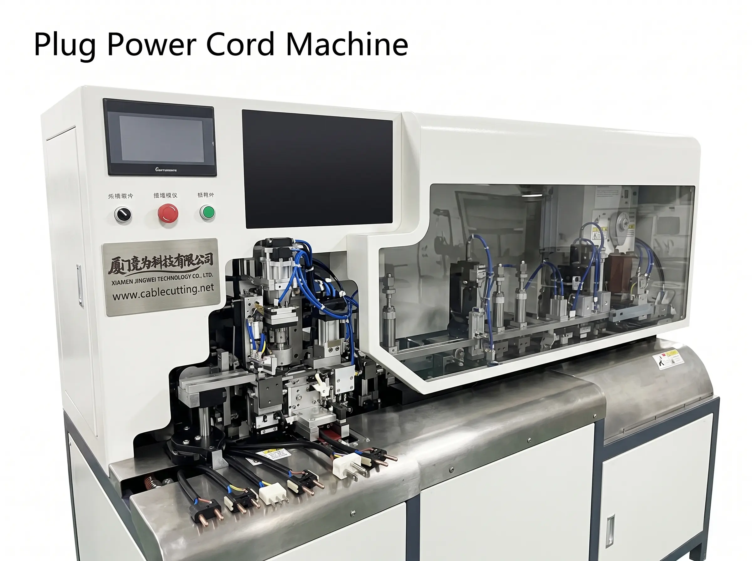 Auto US/EU Plug Power Cord Machine WPM-3600A