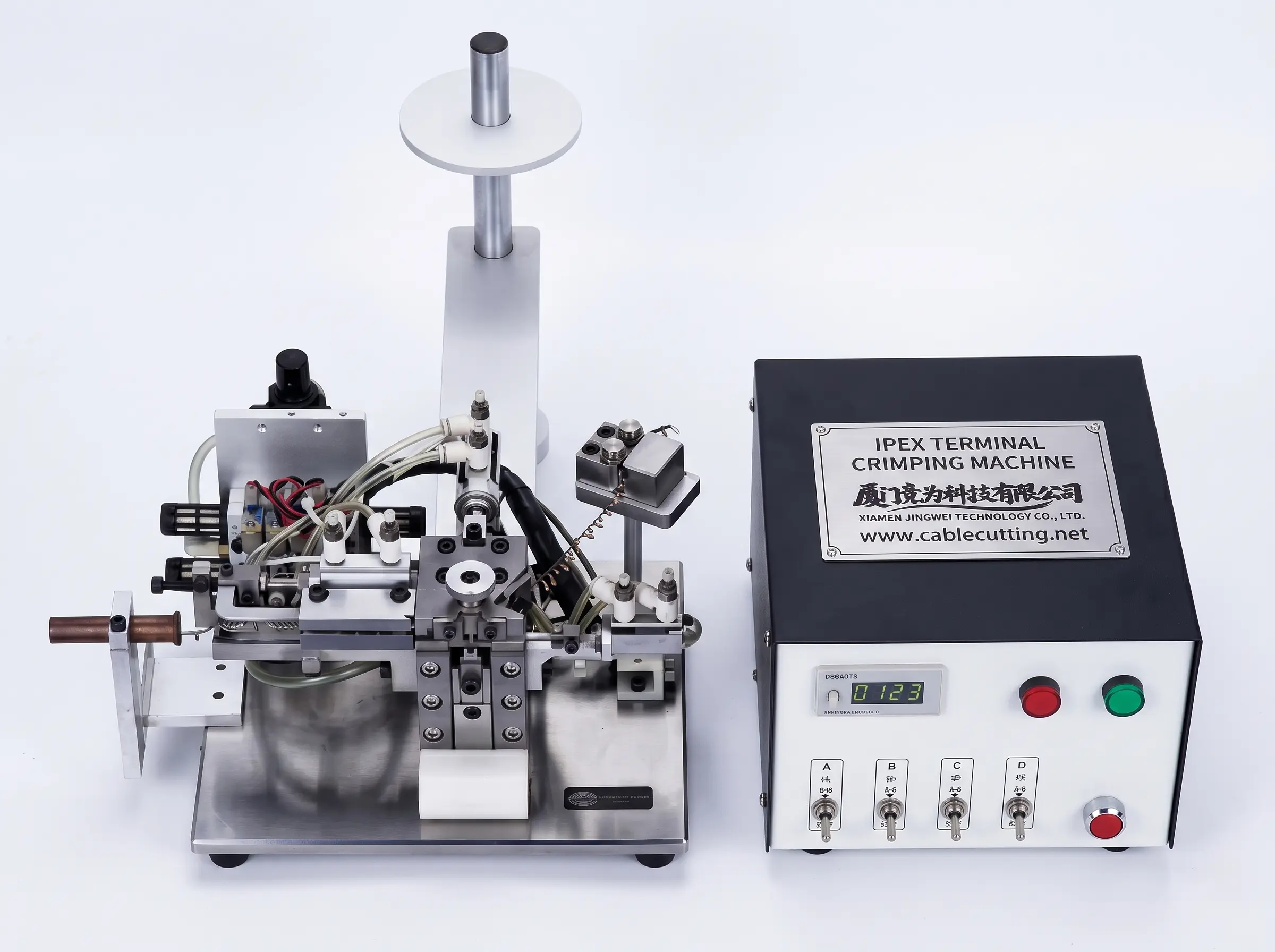 IPEX Coaxial Cable Crimping Machine | Automated Wire Processing