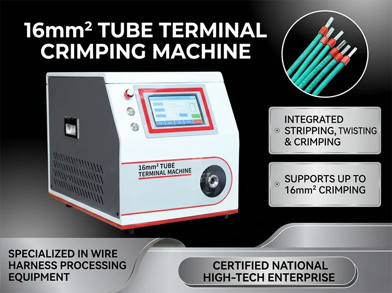 Pre-Insulated Wire Strip and Crimp Machine WPM-5-40 with Video Guide