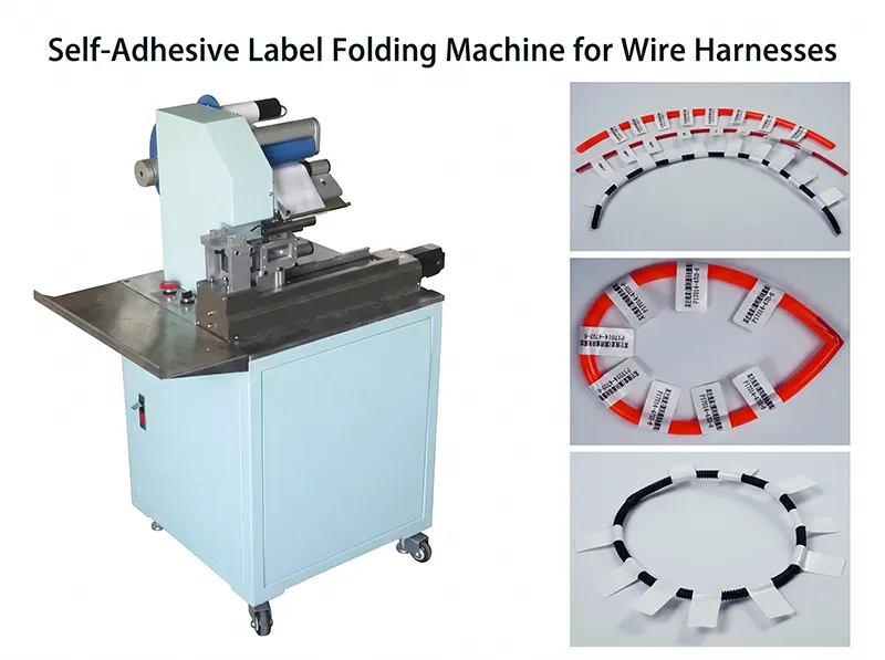 Automatic Self-Adhesive Label Folding Machine for Wire Harnesses WPM-60A